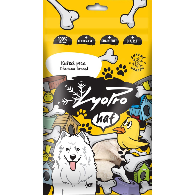 Lyopro Lyofilizovaná kuřecí prsa pro psy