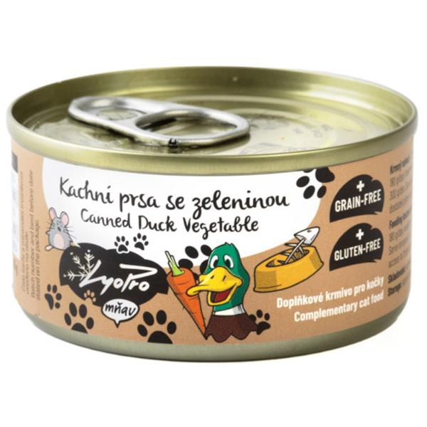 Lyopro mňau konz. Kachní prsa se zeleninou 85g