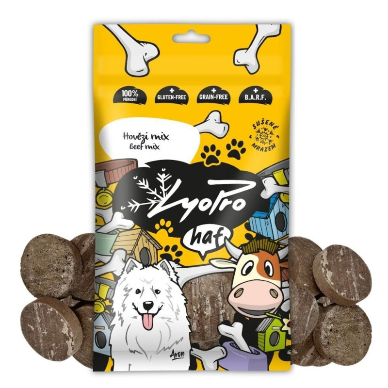 Lyopro Hovězí mix pamlsků pro psy