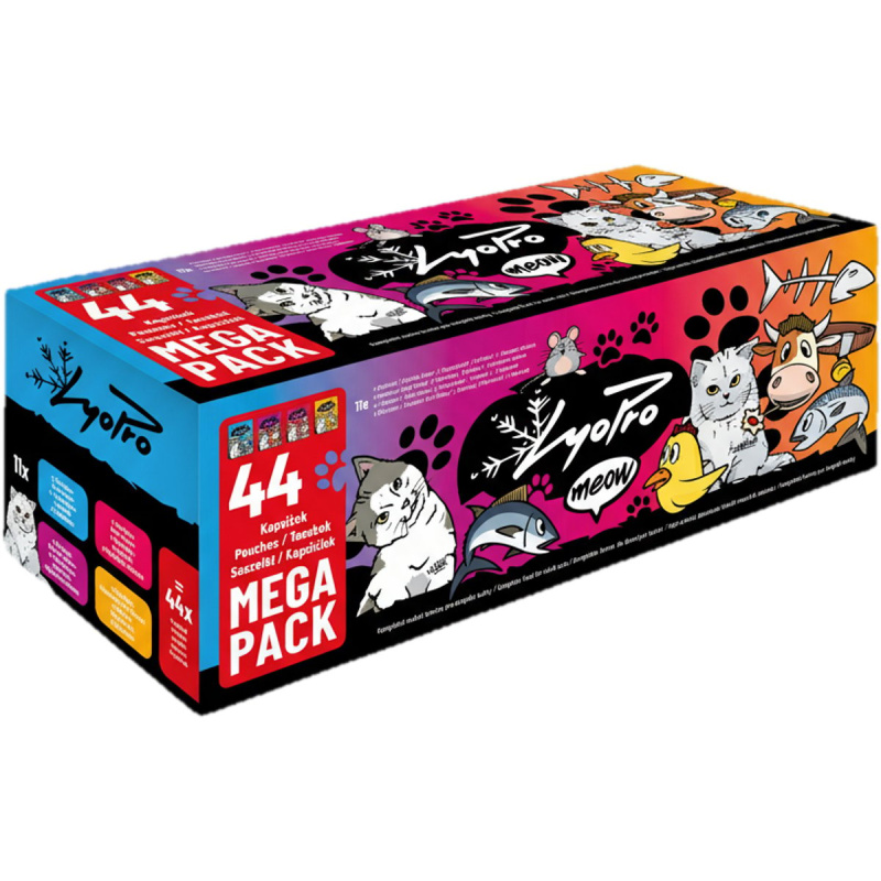 Lyopro Mega Pack kapsičky pro kočky 44×85 g