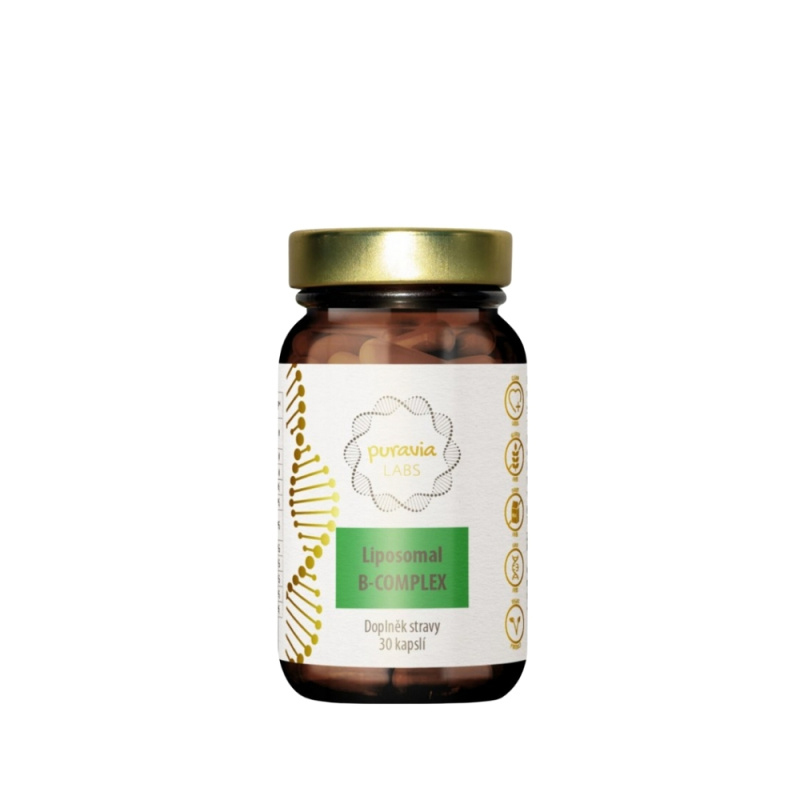 Puravia LABS Liposomální B-komplex, 30 kapslí