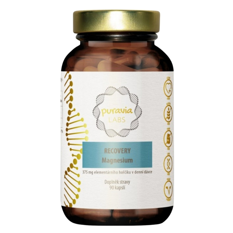 PURAVIA LABS Magnesium recovery 90 kapslí