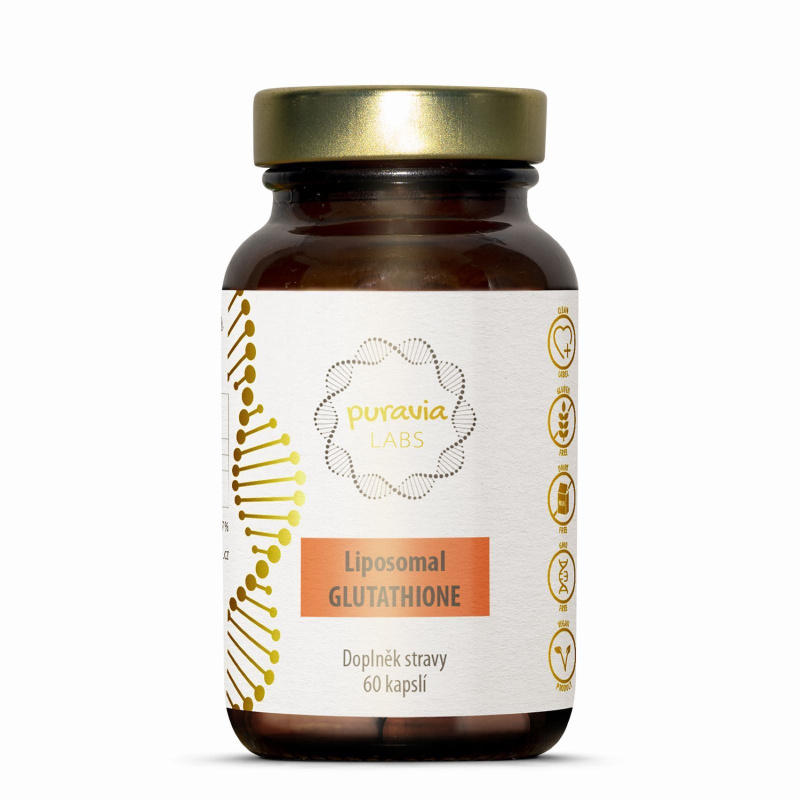 Puravia LABS Liposomální glutathion, 60 kapslí