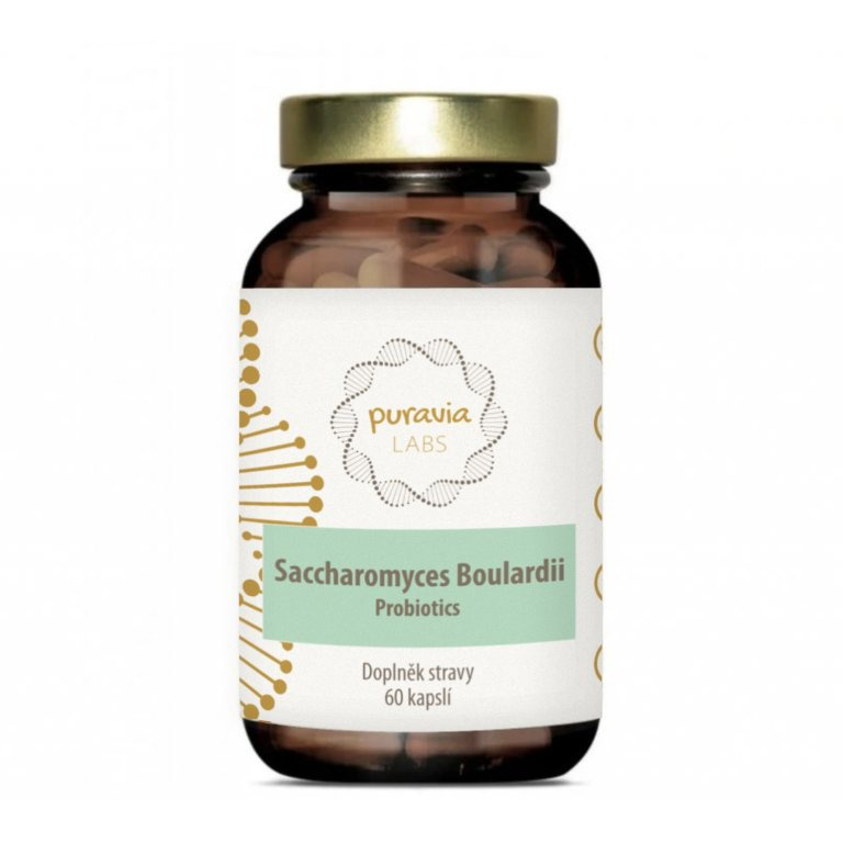 PURAVIA LABS Probiotika Saccharomyces boulardii 60 kapslí