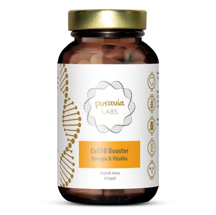 PURAVIA LABS Koenzym Q10 Booster 60 kapslí