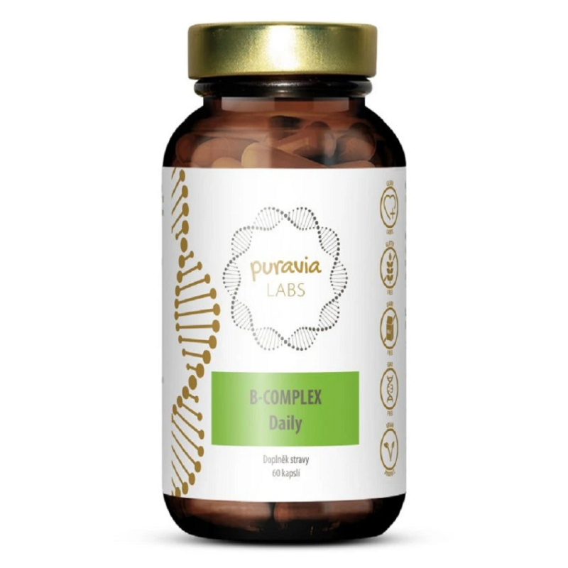PURAVIA LABS B-komplex Daily 60 kapslí