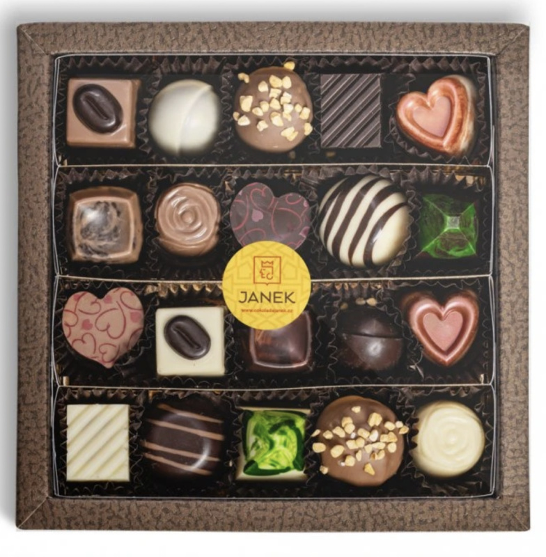 Čokoládovna Janek Krabička s pralinkami a lanýži 20ks