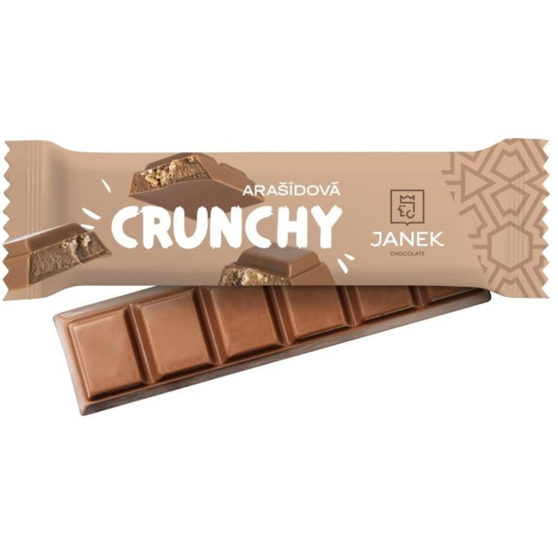 Čokoládovna Janek Arašídová tyčinka crunchy