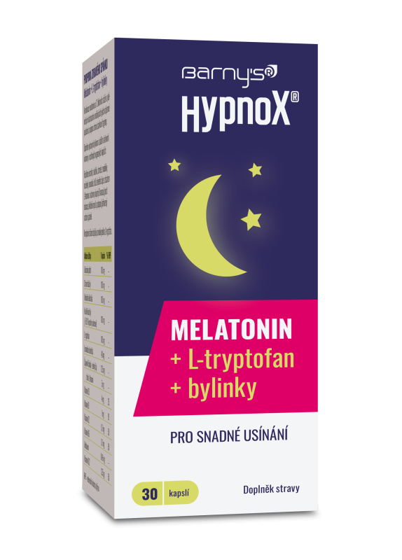 Barnys HypnoX MELATONIN+L-tryptofan cps.30