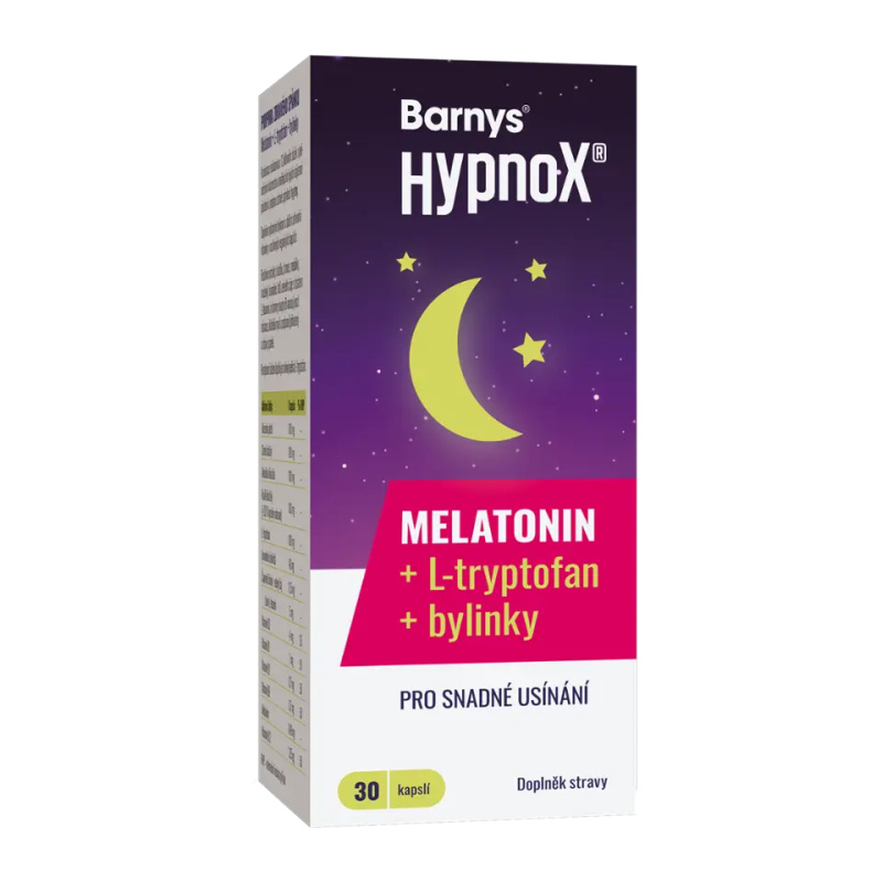 Barnys HypnoX MELATONIN+L-tryptofan cps.30