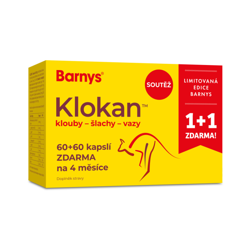 BARNY´S Klokan limitovaná edice 60 + 60 kapslí ZDARMA