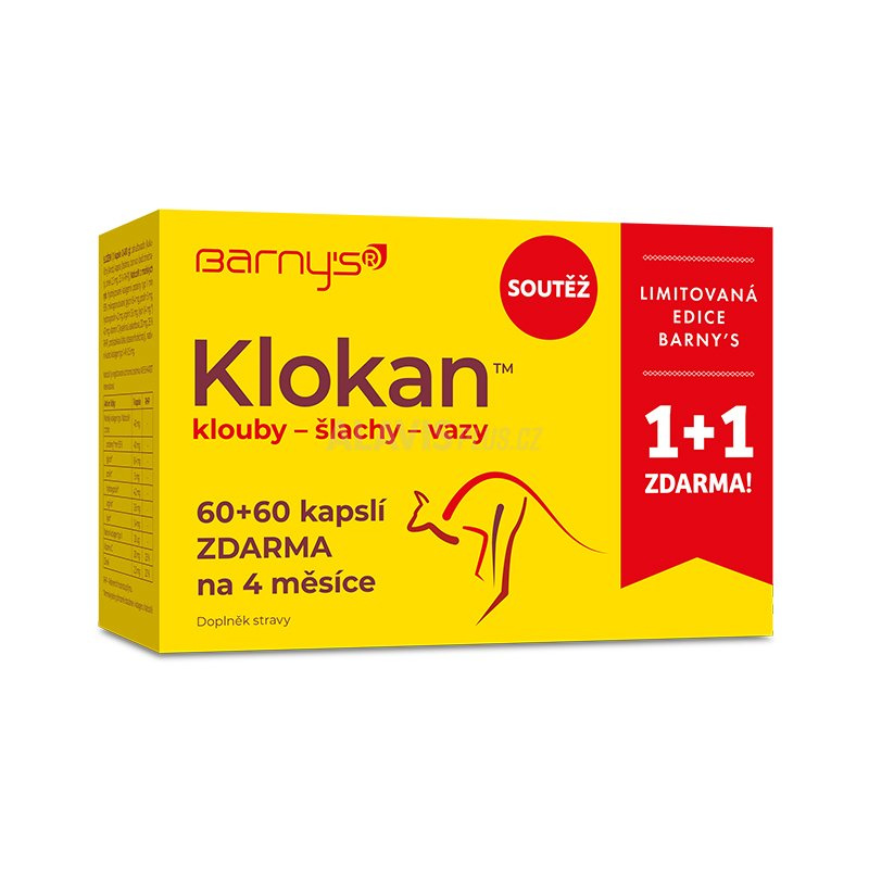 BARNY´S Klokan limitovaná edice 60 + 60 kapslí ZDARMA