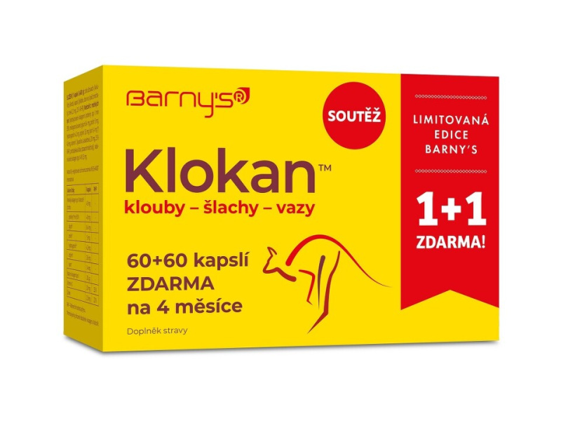 BARNY´S Klokan limitovaná edice 60 + 60 kapslí ZDARMA
