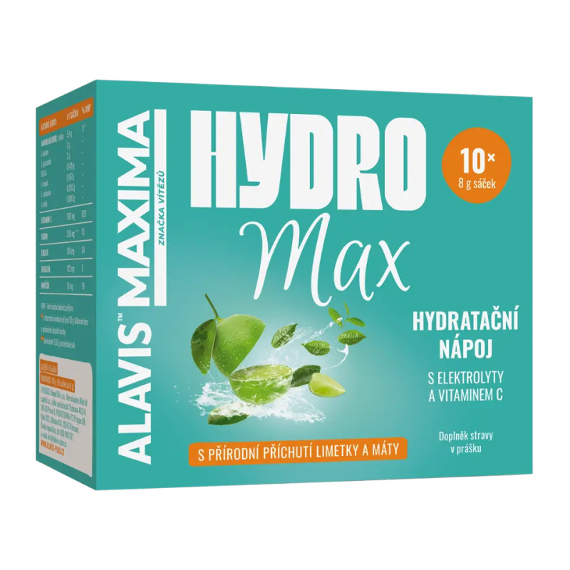 Alavis Maxima HydroMax hydratační nápoj 10x8 g lime/máta