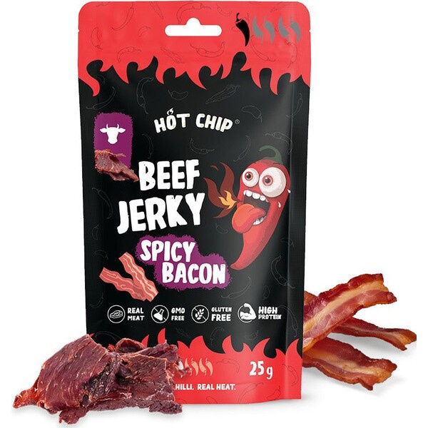 Jerky Hot-Chip - Chilli a Slanina 25 g