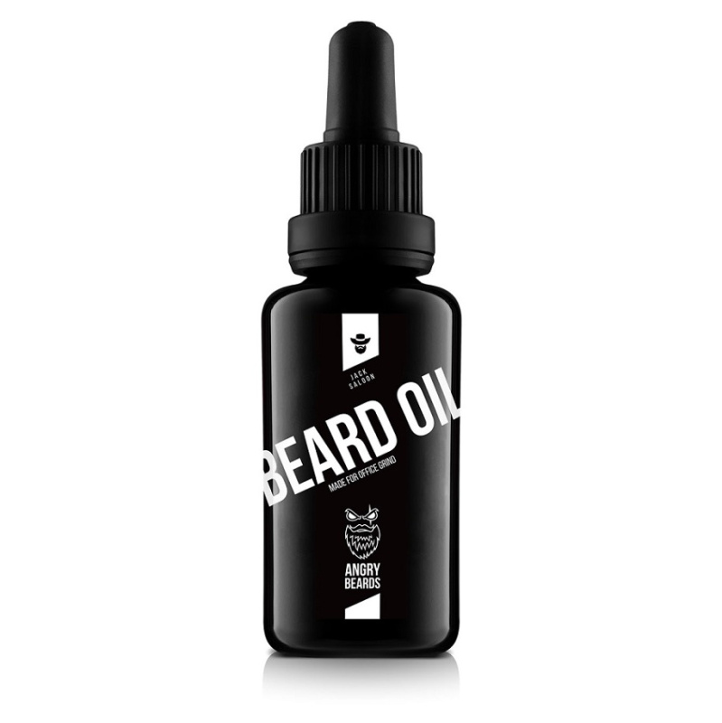 Olej na vousy Jack Saloon Angry Beards pro muže 30 ml