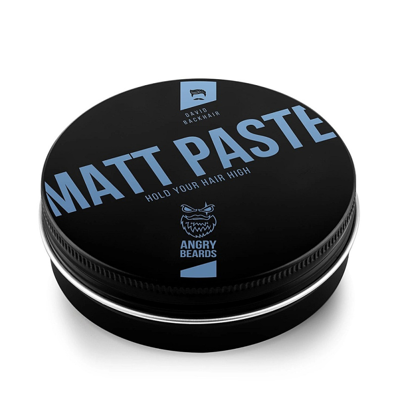 Angry Beards David Backhair matující stylingová pasta pro muže 100 g