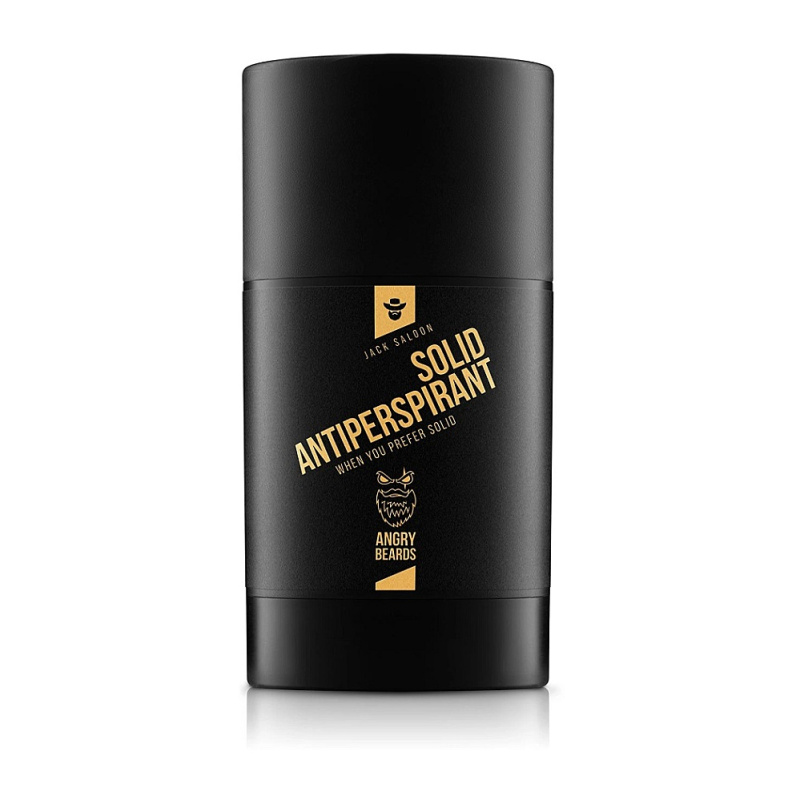 Angry Beards Jack Saloon Solid Antiperspirant tuhý antiperspirant pro muže 50 ml
