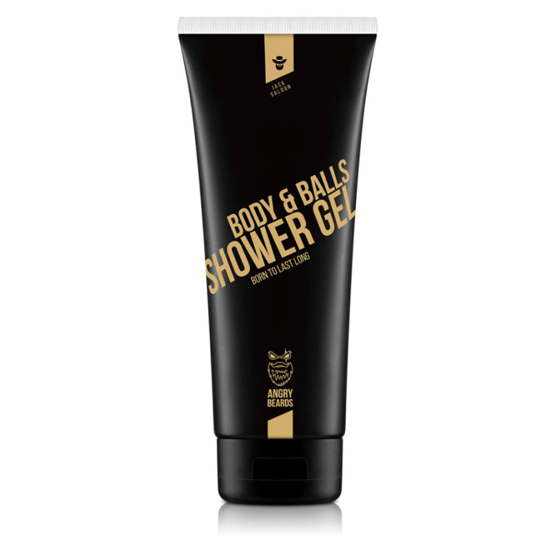 Angry Beards Jack Saloon Shower Gel hydratační sprchový gel pro muže 230 ml