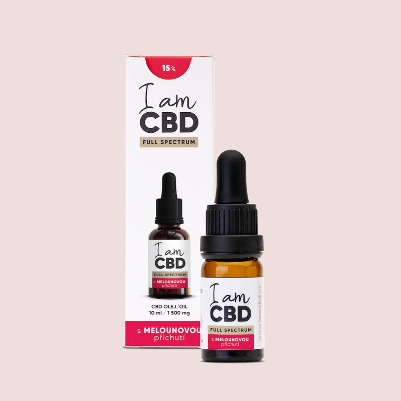 I am CBD Full Spectrum CBD olej 15% 10 ml s melounovou příchutí
