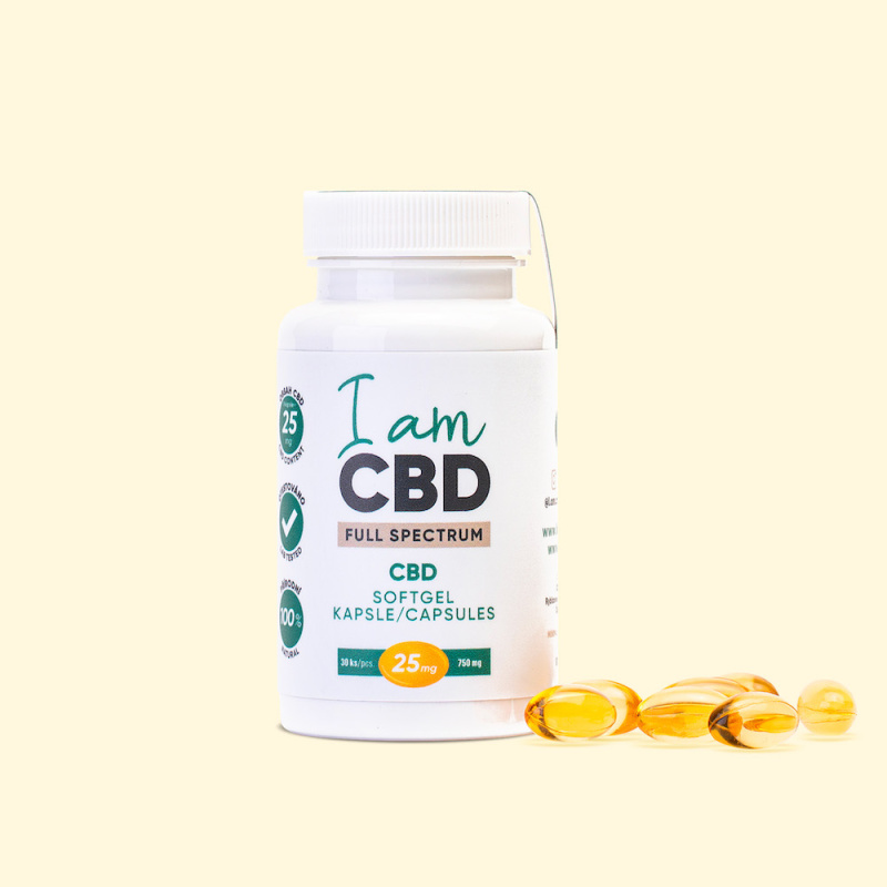 I am CBD Full Spectrum CBD kapsle 750 mg, 30 ks