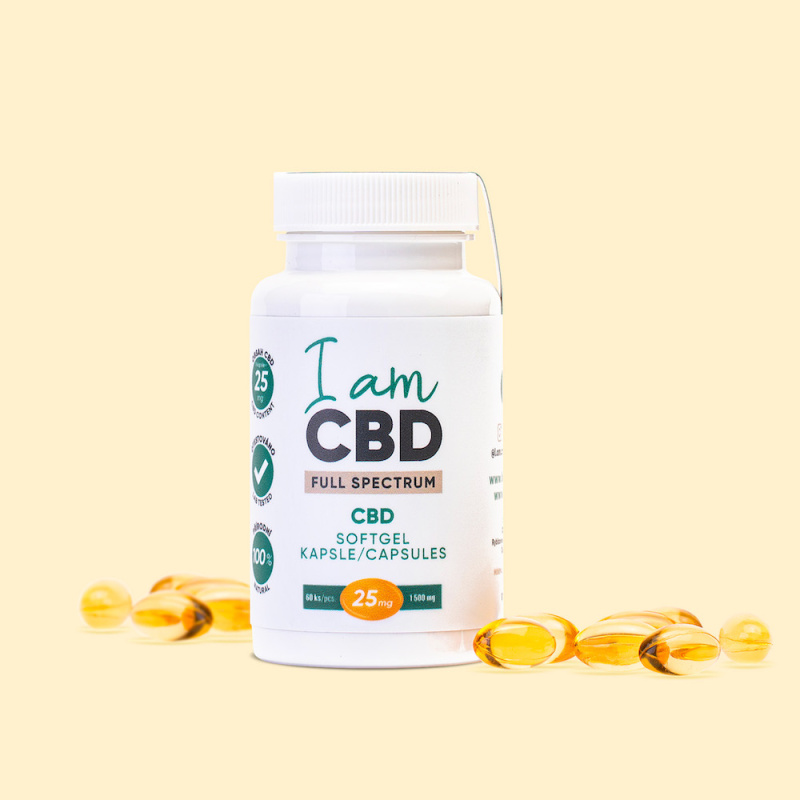 I am CBD Full Spectrum CBD kapsle 1 500 mg, 60 ks