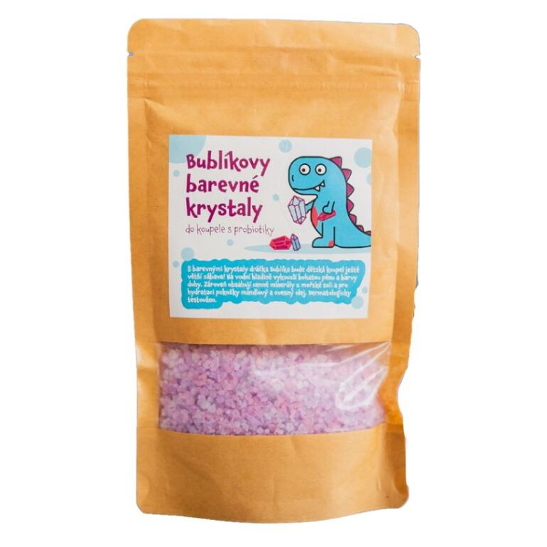 PURE HARMONY Bublíkovy barevné krystaly do koupele s probiotiky 160 g