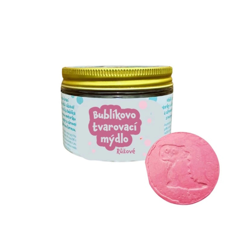 PURE HARMONY Bublíkovo tvarovací mýdlo růžové 100 g