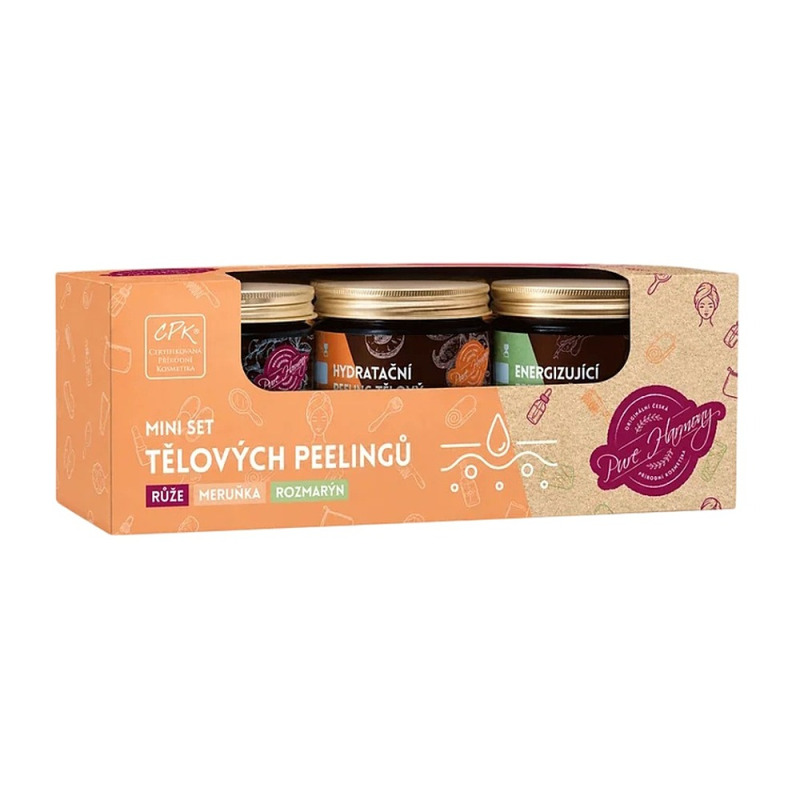 PURE HARMONY Mini set tělových peelingů 3 x 90 g