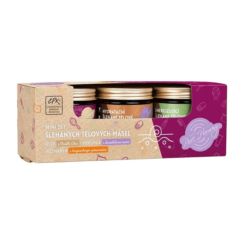 PURE HARMONY Mini set šlehaných tělových másel 3 x 30 g