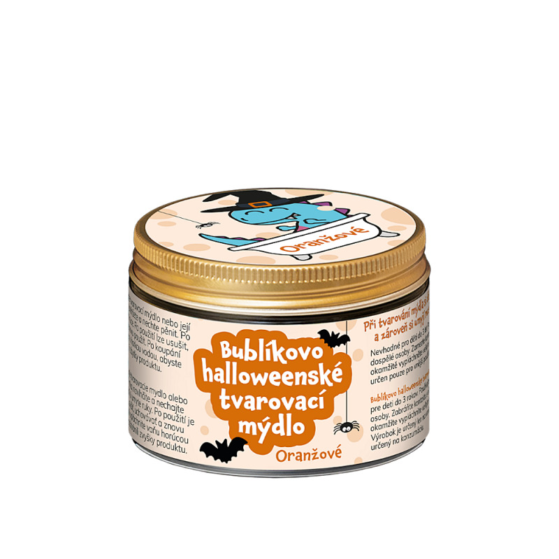 PURE HARMONY Bublíkovo halloweenské tvarovací mýdlo oranžová 100 g