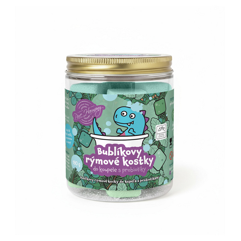 PURE HARMONY SŮL do koupele Bublíkovy rýmové kostky s probiotiky 180g