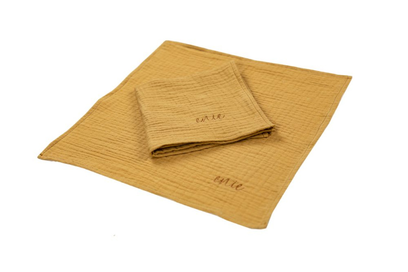 enie baby Mušelínové plenky 30x30cm 2ks - karamelová