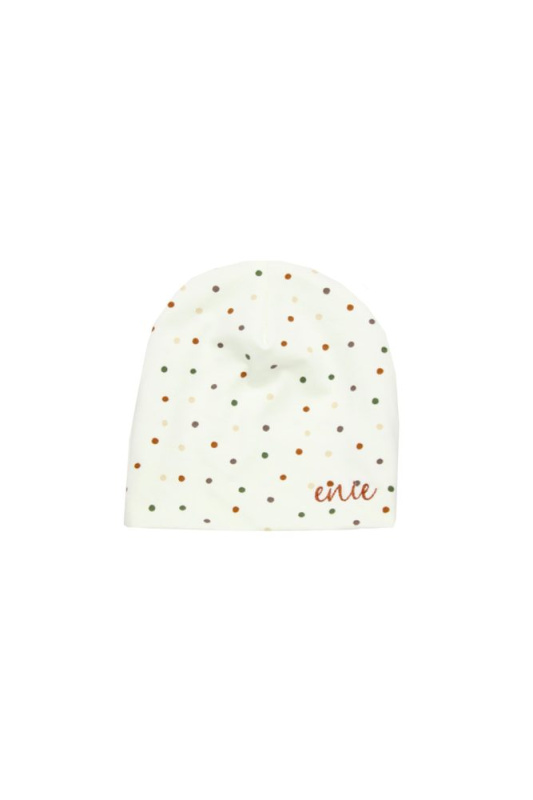 enie baby Dětská čepice 9-12m Dots creme