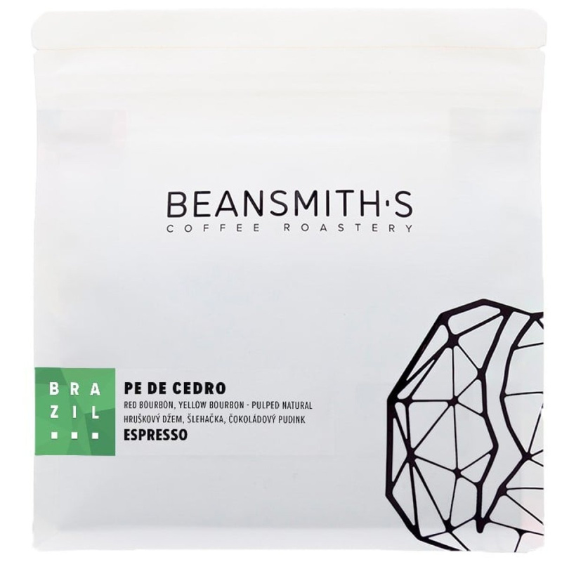 Beansmith's Brazílie Pe De Cedro espresso zrnková káva