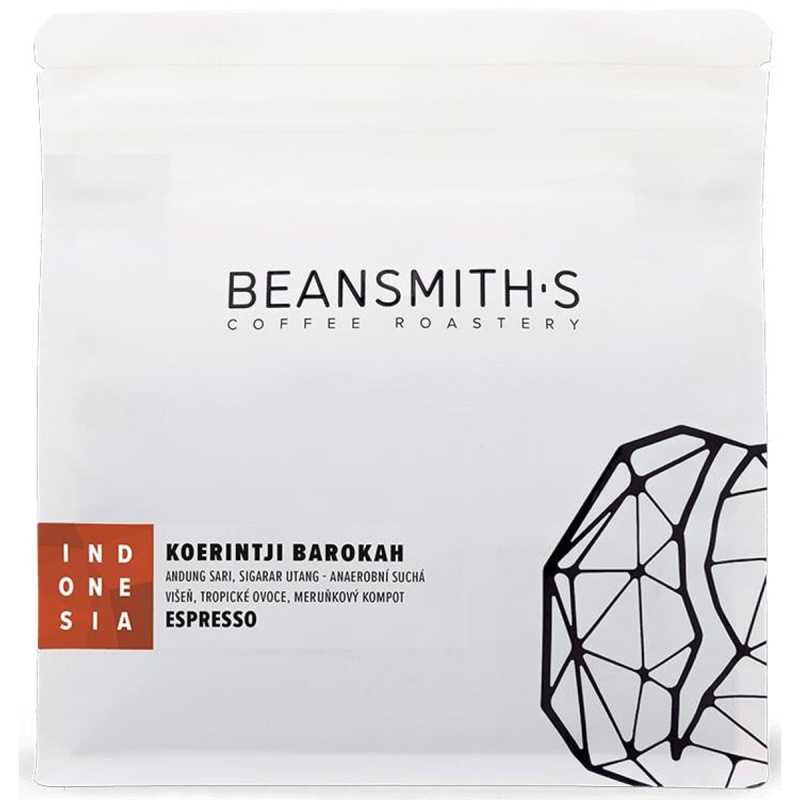 Beansmith's Indonésie Koerintji Barokah espresso zrnková káva