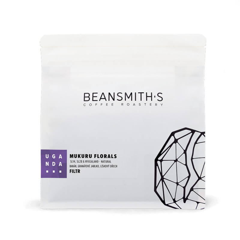 Beansmith's Uganda Mukuru Florals filtr zrnková káva