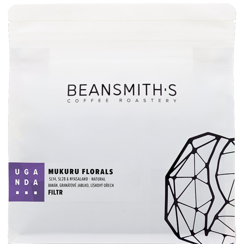 Beansmith's Uganda Mukuru Florals filtr zrnková káva