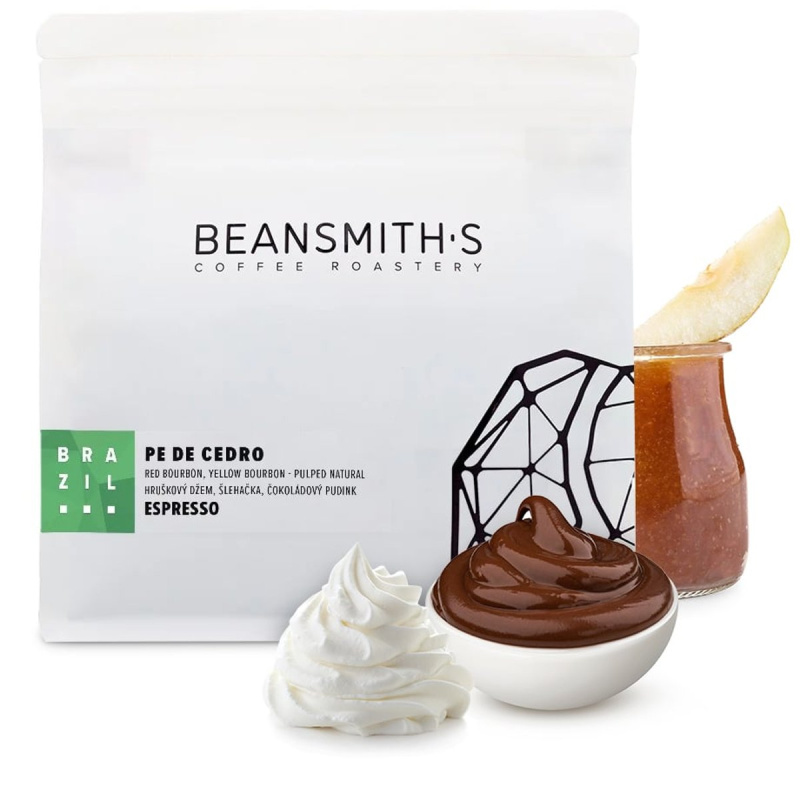 Beansmith's Brazílie Pe De Cedro espresso zrnková káva