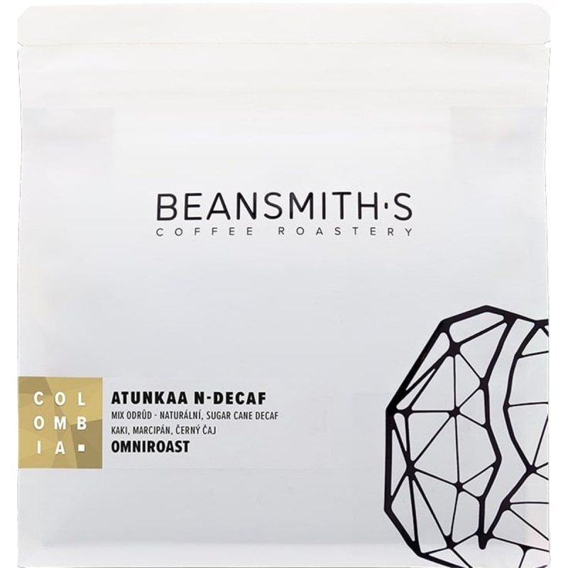 Beansmith's Kolumbie Atunkaa N-Decaf filtr/espresso zrnková káva
