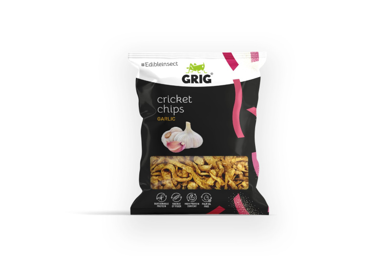 Grig Cvrččí Chipsy Česnek 70g