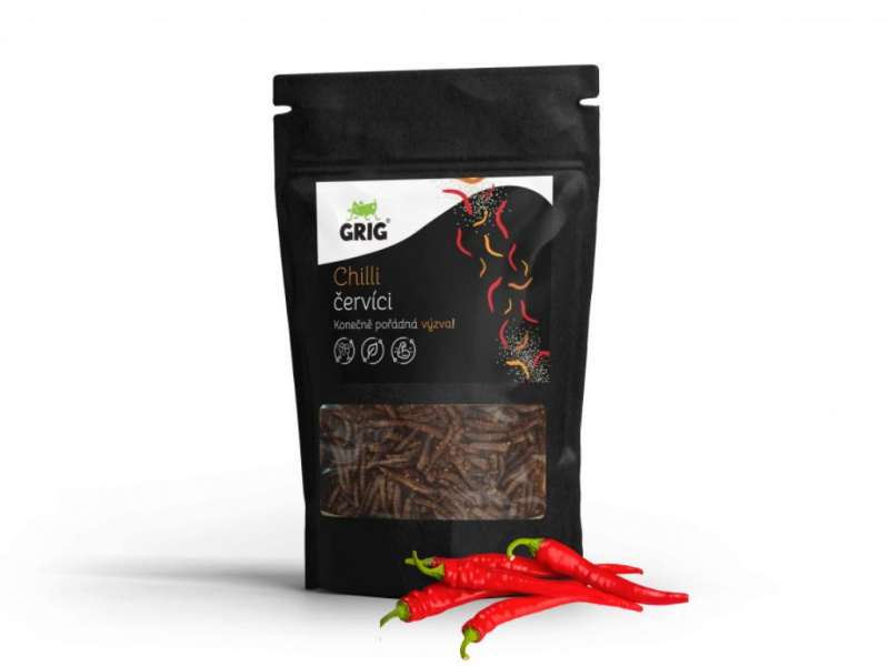 Grig červíci, 20 g příchuť: Chilli