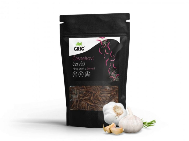 Grig červíci, 20 g Příchuť: Česnek