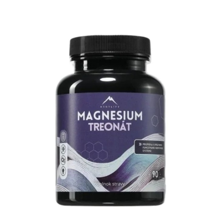 Hrotlife Magnézium Treonát 90 kapslí