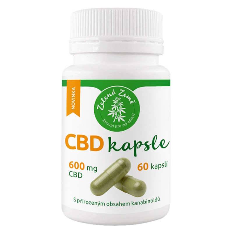 Zelená Země CBD kapsle 60 ks (*600 mg CBD)