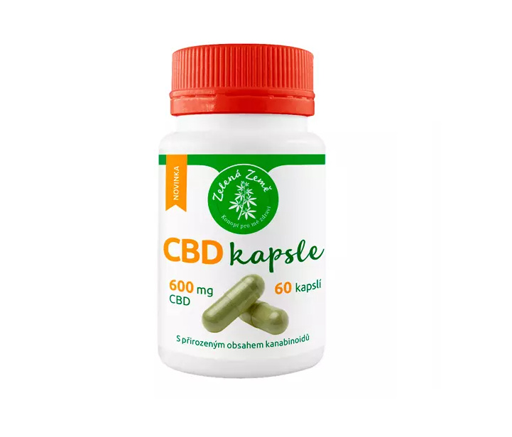 Zelená Země CBD kapsle 60 ks (*600 mg CBD)