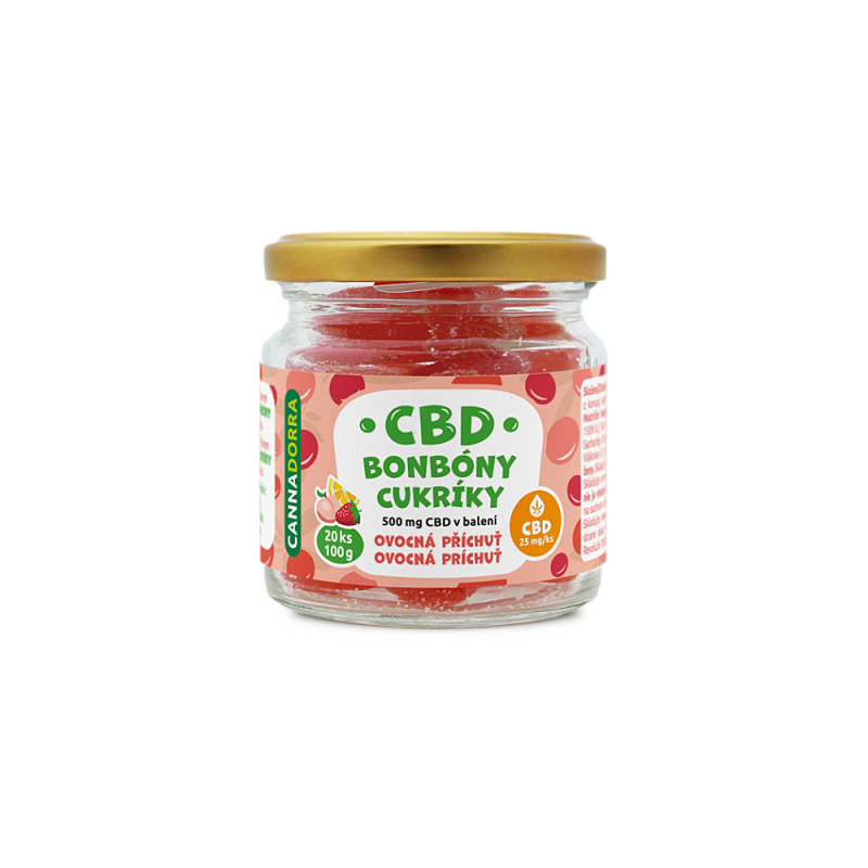 Cannadorra CBD bonbóny, 20ks