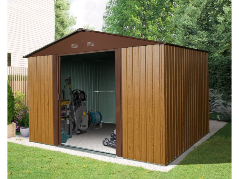 Zahradní domek BestBerg ZDB-7D / 7,2 m² / 301 x 238 x 214 cm / dřevo/hnědá