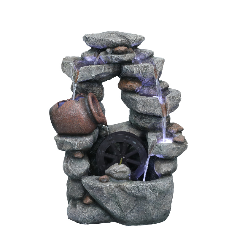 Zahradní fontána BestBerg EF-12 / polyresin / 57 x 34,5 x 74 cm