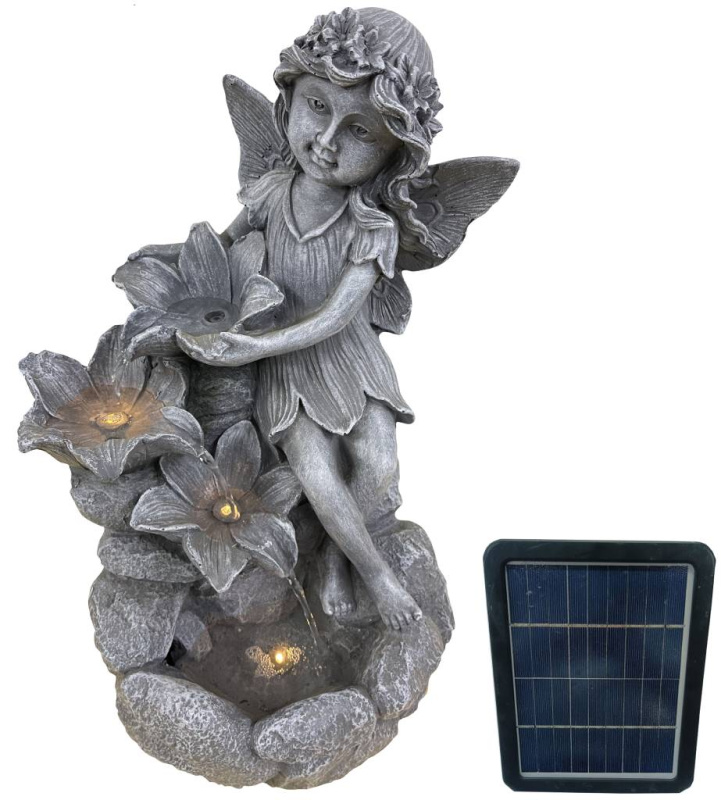 Zahradní solární fontána BestBerg SF-26 / polyresin / 29,5 x 25 x 45,3 cm